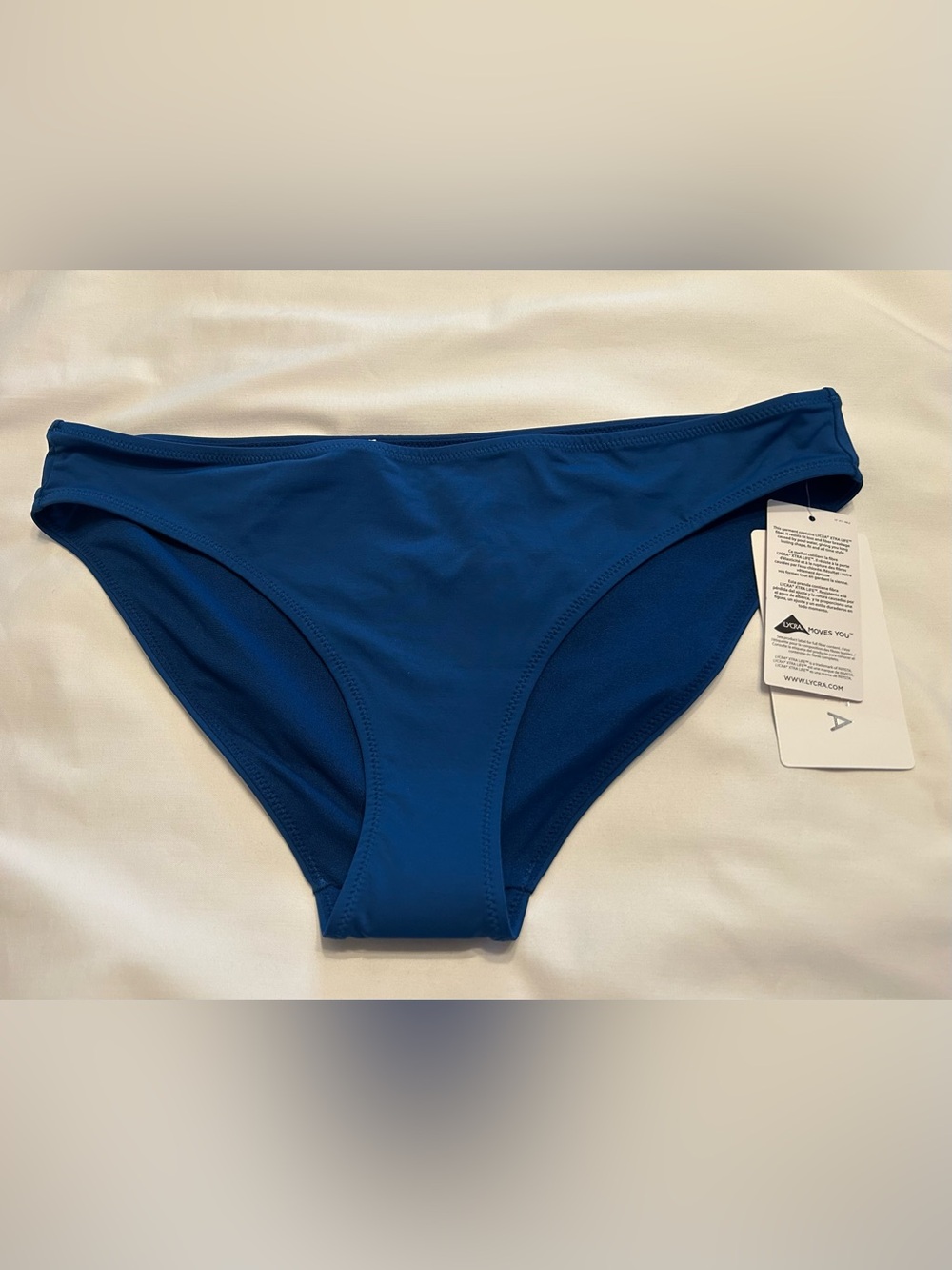 Athleta Clean Medium Bikini Bottom Deep Blue Size Medium NWT